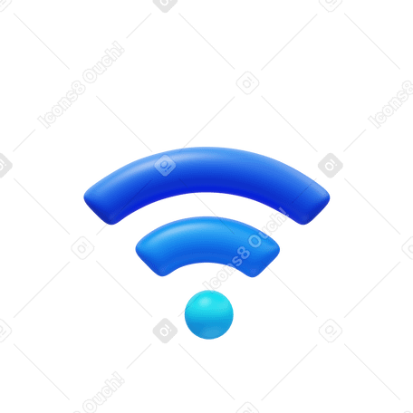 3D Wi-fi bom PNG, SVG