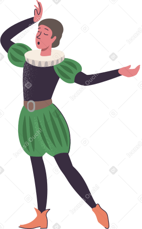 theater actor Illustration in PNG, SVG