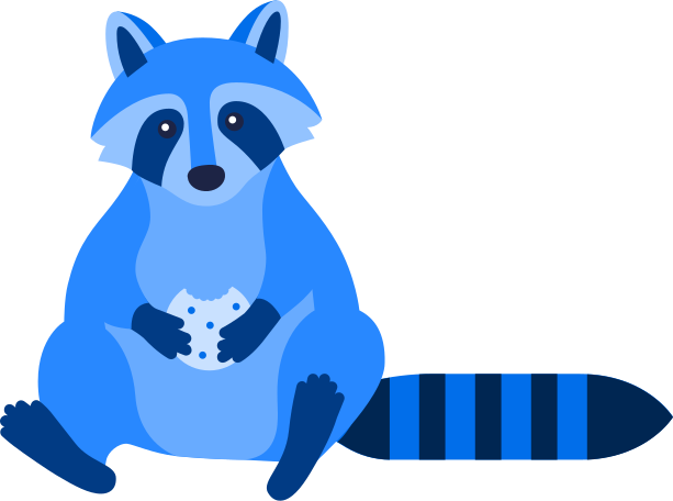 raccoon Illustration in PNG, SVG