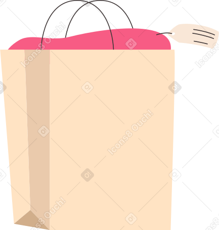 package with clothes PNG, SVG