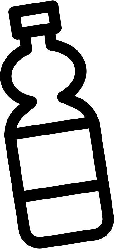 Water bottle  small PNG, SVG