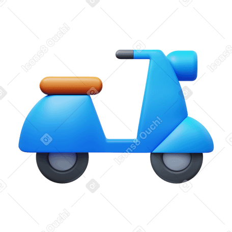 3D scooter PNG、SVG
