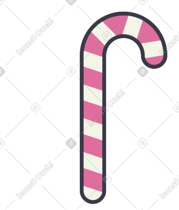 Candy cane PNG, SVG