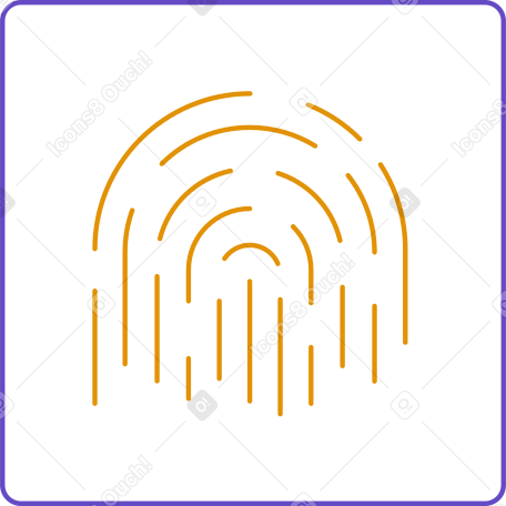 impronta digitale PNG, SVG