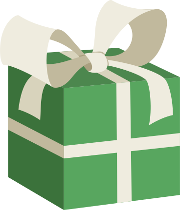 small gift with bow PNG, SVG