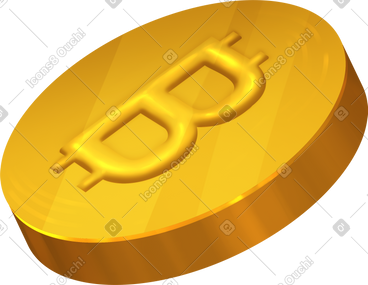 Bitcoin coin PNG, SVG