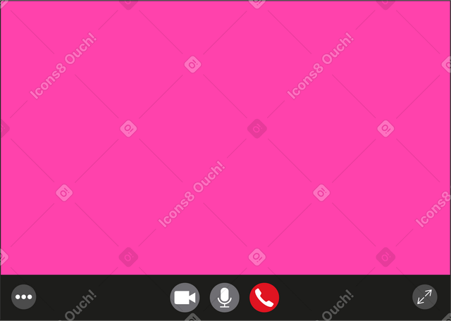 Fenêtre d'appel vidéo PNG, SVG