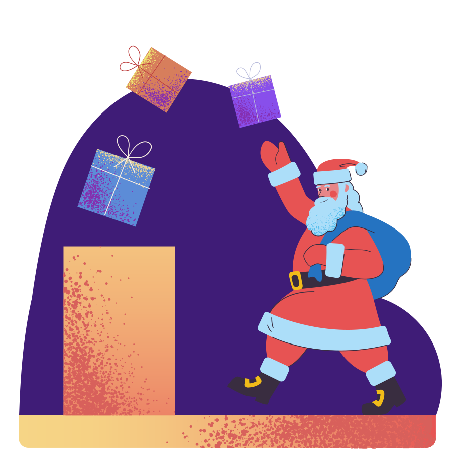Christmas gifts Illustration in PNG, SVG