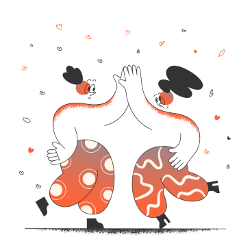 Couple dancing and holding hands PNG, SVG