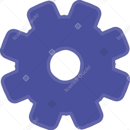 purple gear PNG、SVG