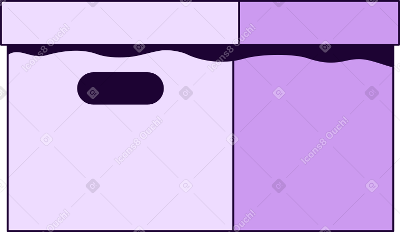 box with lid PNG, SVG