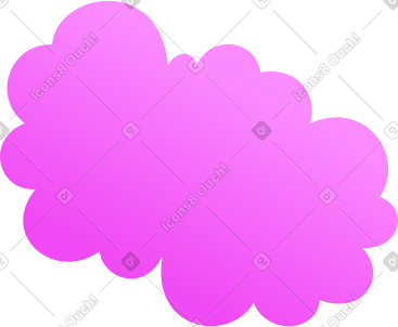 Big pink soap foam PNG, SVG