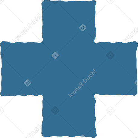 blue cross PNG, SVG