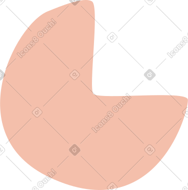 Pink pie chart PNG, SVG