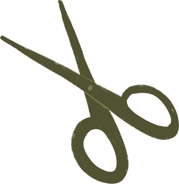 green scissors PNG, SVG