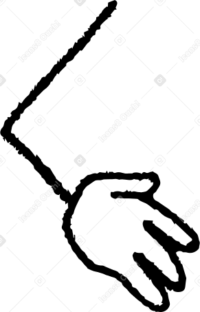 hand left Illustration in PNG, SVG