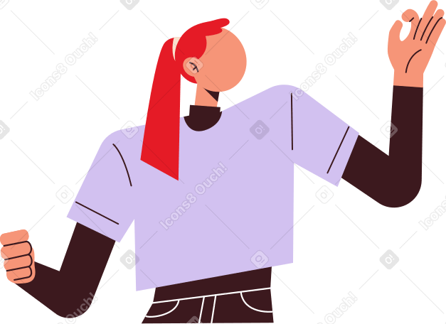 woman looks away and smiles PNG, SVG