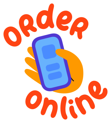 hand and lettering order online sticker PNG, SVG