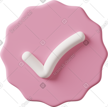 Check mark pink PNG, SVG