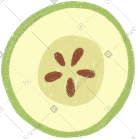 pear slice PNG, SVG