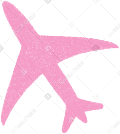 pink airplane Illustration in PNG, SVG