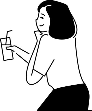 woman with a glass PNG, SVG