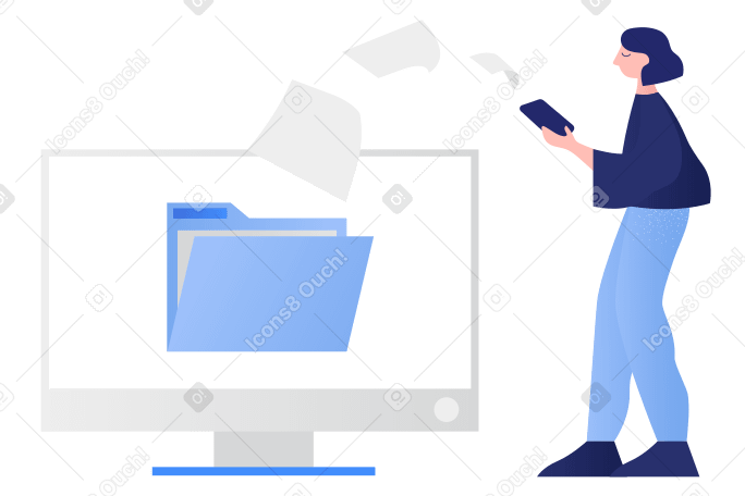 File transfer Illustration in PNG, SVG