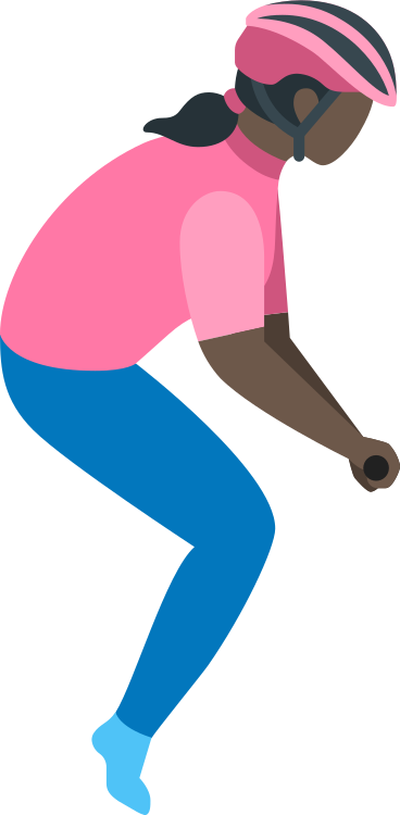 Woman cyclist PNG, SVG
