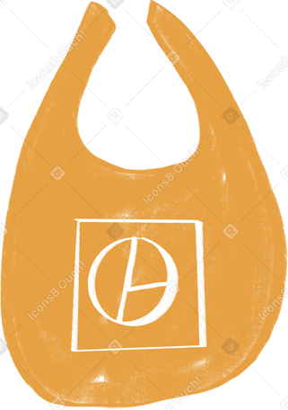 yellow bag Illustration in PNG, SVG