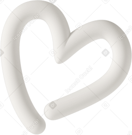 3D lines  heart в PNG, SVG