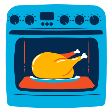 Baked chicken PNG, SVG