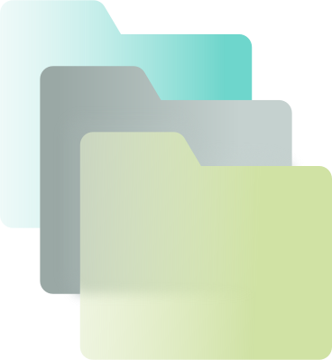 three file folders transparent PNG, SVG