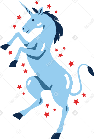magic unicorn PNG, SVG