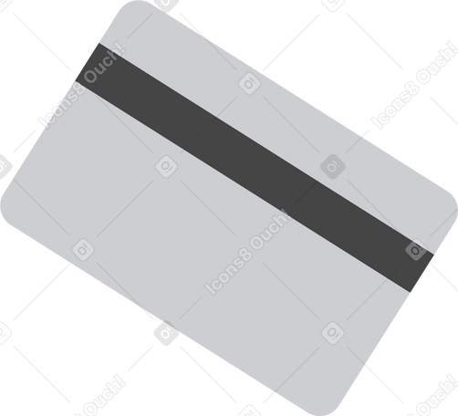 Carta bancaria grigia PNG, SVG