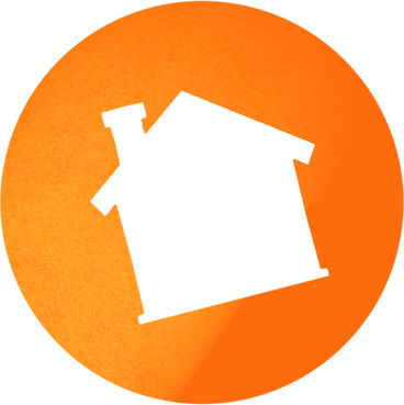orange home icon PNG, SVG