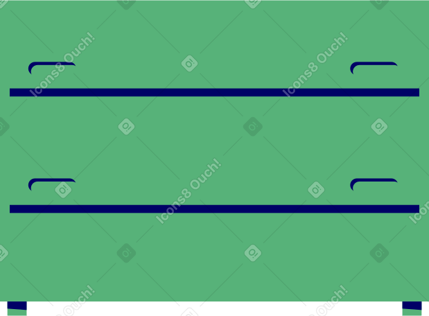 Cômoda verde PNG, SVG
