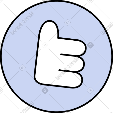 round thumbs up icon动态插图，格式有GIF、Lottie (JSON)、AE