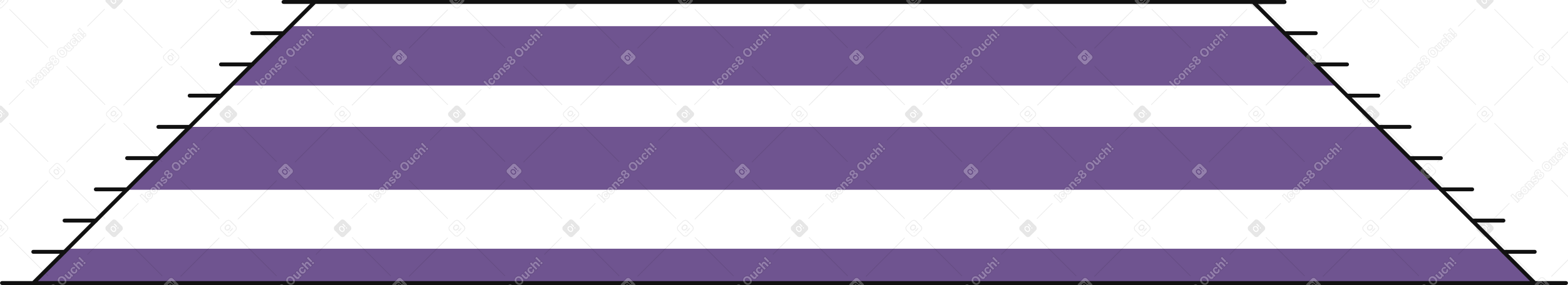 striped meditation mat PNG, SVG