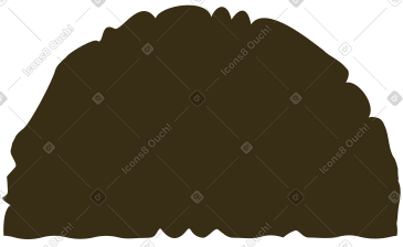 Brown semicircle  PNG, SVG