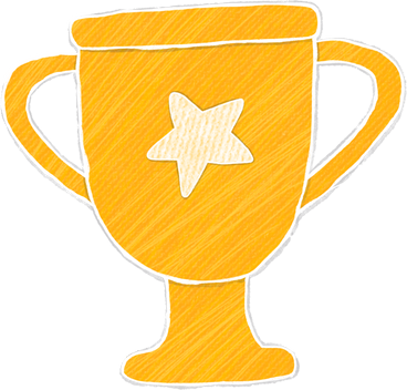 Yellow cup with a star PNG, SVG
