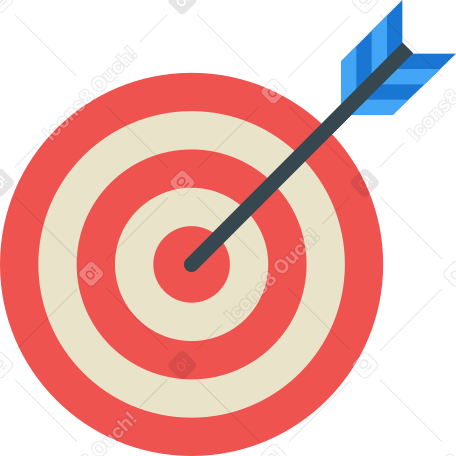 target with arrow Illustration in PNG, SVG