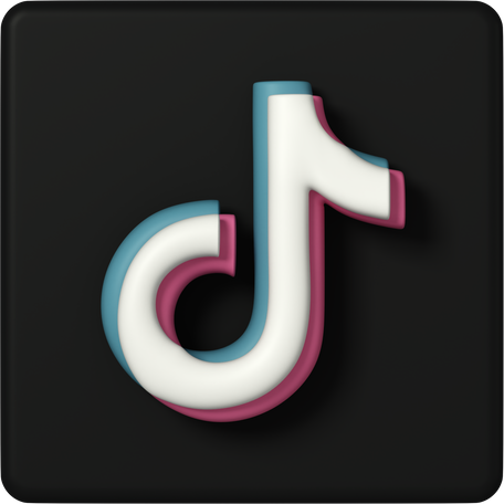 3D tiktok PNG, SVG