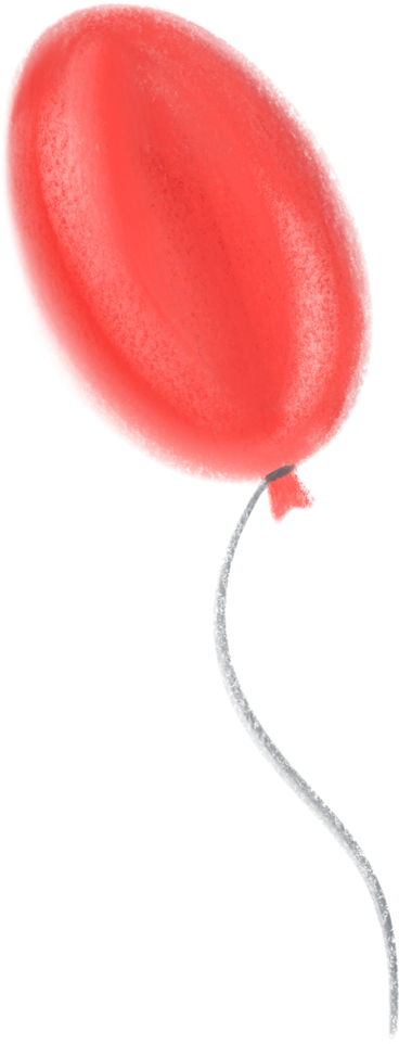 Balloon red PNG、SVG