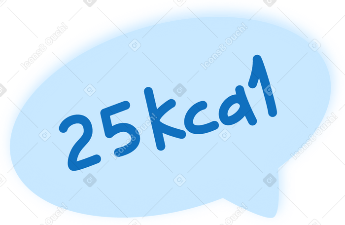 bubble with calories PNG, SVG