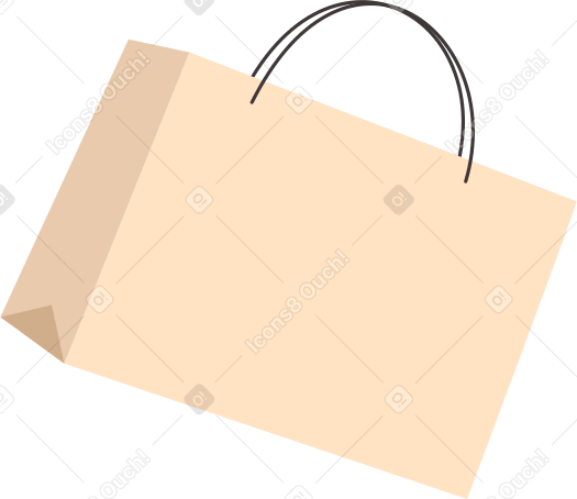 small paper bag PNG, SVG