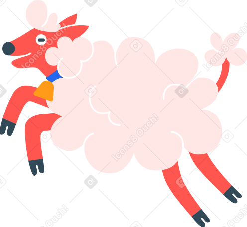 sheep Illustration in PNG, SVG