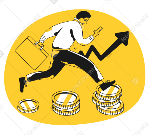 Business growth Illustration in PNG, SVG