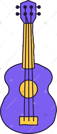 ukulele Illustration in PNG, SVG