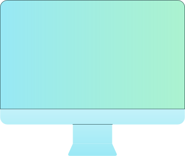 blauer computermonitor PNG, SVG