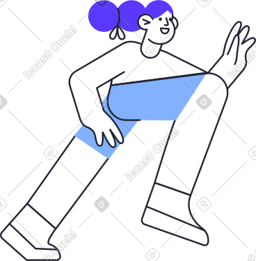 奔跑的女孩 PNG, SVG